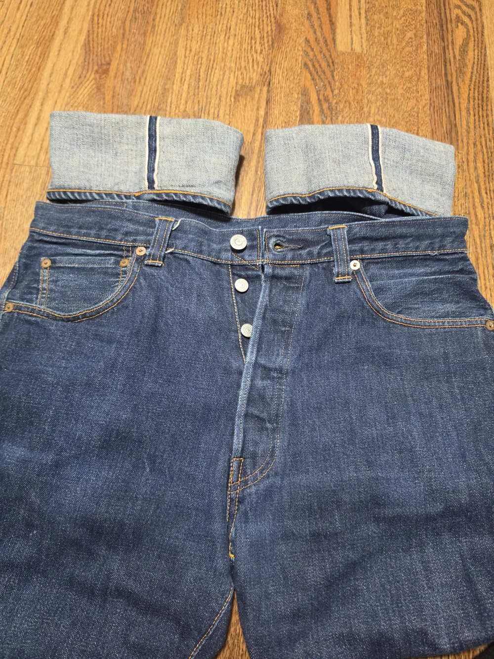 Levi's Men's Dark Blue Straight-Leg Jeans
